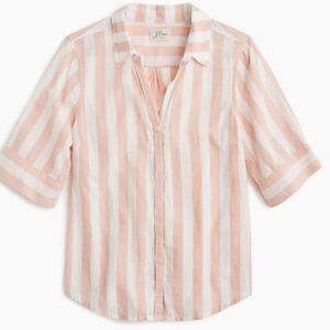J.crew Cotton Striped Popover Shirt